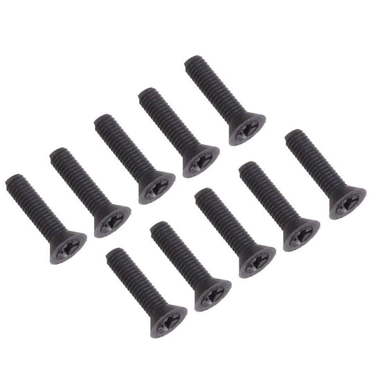 M3 Screw/Nut for D Style Panel Mount Connector, black - pack of 30 