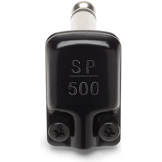 SquarePlug SP500BK Low Profile Right Angle 1/4" TS Plug BLACK (Up to 5.6mm Cable OD)