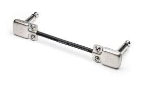 Guitar pedal cable on a white background
