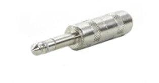 Switchcraft 299 1/4-inch TRS 3-Conductor male plug, silver metal connector